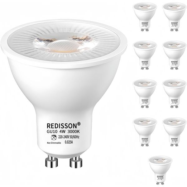 GU10 LED Light Bulb-3000K Warm Light 2 Prong-Energy Efficient,Long Lasting
