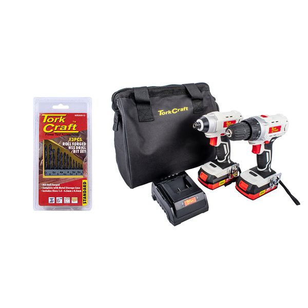 Tork Craft Drill &amp; Impact Drivertc20002 With Nr00013