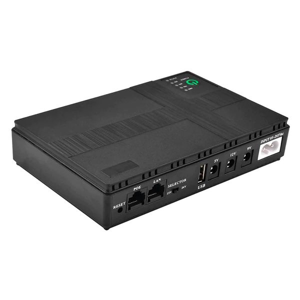 Mini DC UPS Multifunctional Portable Power Backup 8800mah for Wifi Router