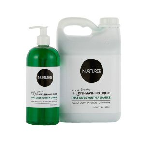 NURTURER Green Dishwashing Liquid - Fresh Citrus - 2L + 500ml