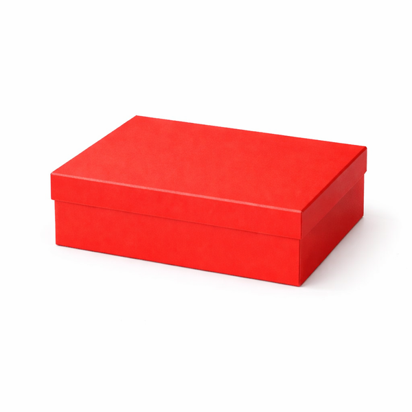 29cm - Rectangular Cardboard Gift Box - Red