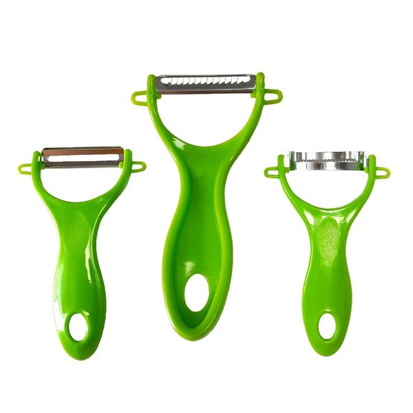Green Irregular Peeler- 3 Pack