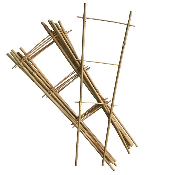 Bamboo Garden Trellis 3 Rungs 45 cm- Set of 10