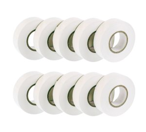 10 Pack Sircony PVC Insulation Tape White