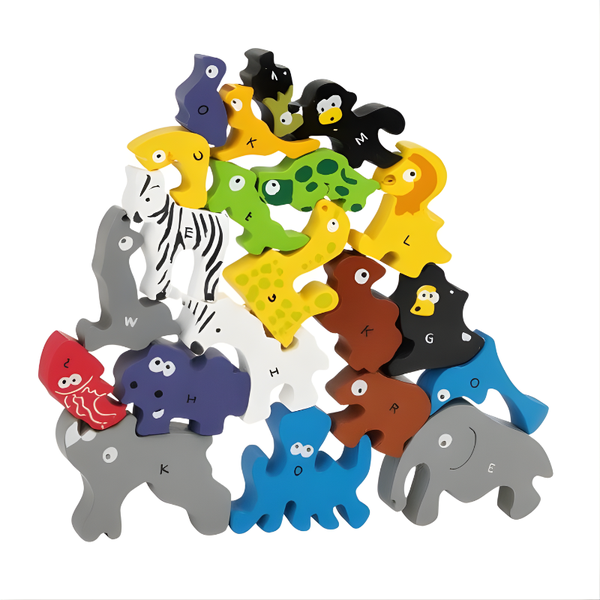 Animal Tetris Building Block Toy For Toddlers - Multi-Colour