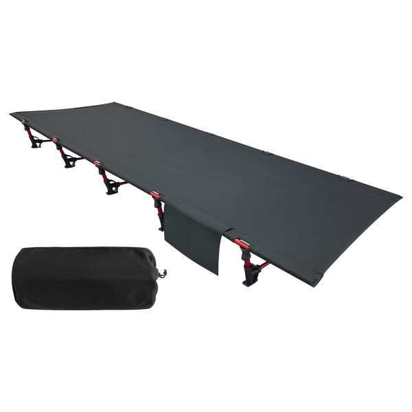 Camping Stretcher Bed Foldable Recliner Cot Compact for Comfortable Sleep
