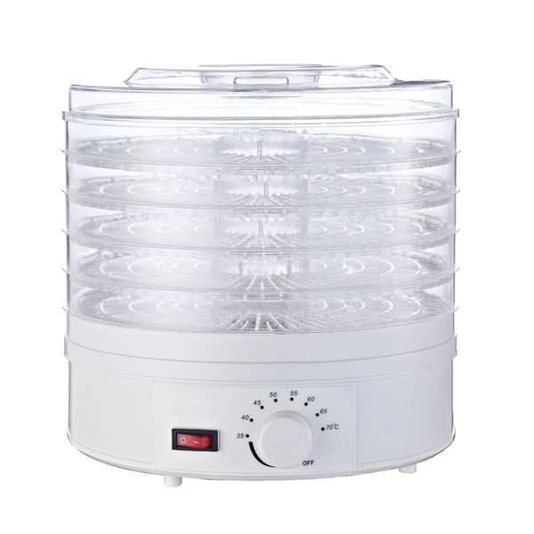 5-Tray Automatic Food Dehydrator Food Dryer 360 Airflow for Fruits &amp; Meat