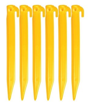Oztrail Abs Plastic Pegs 23cm - 6 Pack