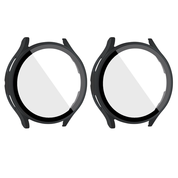 Twin Pack 40mm Screen Protector Hard Case compatible with Galaxy Watch 4