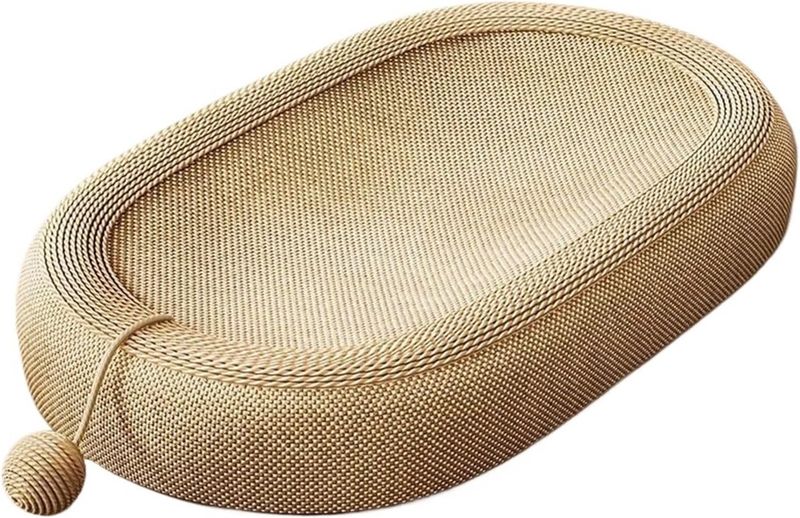 Cat Scratching Board ,with Toy Ball - Dual-Use Scratching &amp; Resting Pad