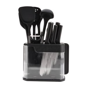 MUSKETEERS Silicone Kitchen Utensil Set Knife &amp; Spoon Set - 17 Piece