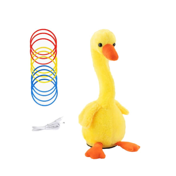Kids Electric Goose Ring Toss Toy Parent-Child Kindergarten Game Accessory
