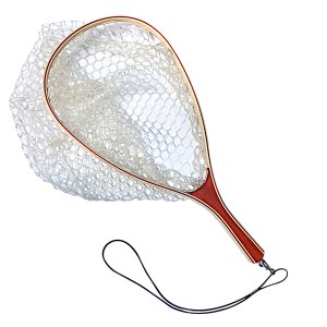 Kingfisher Fishing Bamboo Landing Net With Clear Rubber Mesh