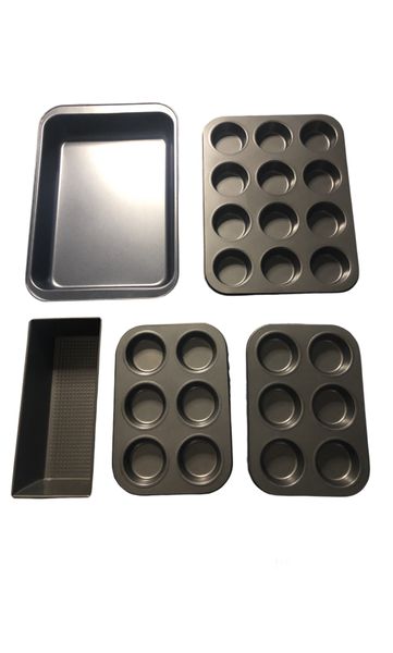 5 Pack Baking Pan Set - Non Stick