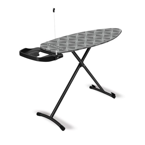 Kenwood - Premium 138x44cm Ironing Board with Iron Rest Grey - IBM10.000GY