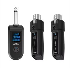 UHF XLR Adapter System Wireless Microphone Transmitter Receiver for Guitar