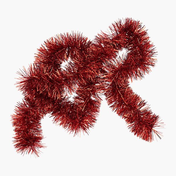 Classic portable perfect Christmas Tinsel &amp; Garland Decoration - Red