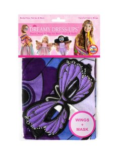 Dreamy Dress Ups Mask &amp; Wing Butterfly Purple