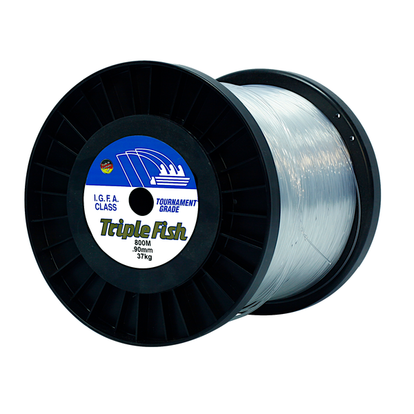 Triple Fish IGFA Nylon Fishing Line 6KG 0.35MM, Colour Yellow, 600M Spool