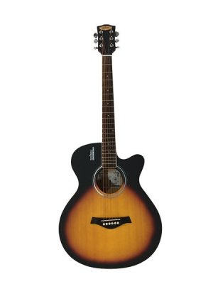 Giuliani GAG40SLEQBKM Acoustic Electric Guitar in Sunburst Matte