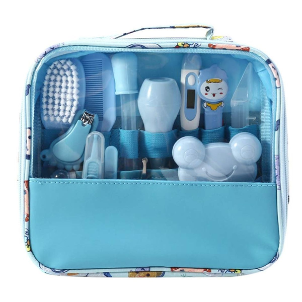 Baby Care Bag Set Baby Nose Nail Clips 13 Piece Set Daily Cleaning