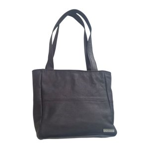 Leather Handbag - Shopper Style - Secure Zipped Outside Pocket | MIRELLE