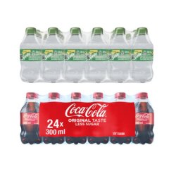 Coca-Cola Original And Sprite Lemon Lime PET (24 x 300ml)