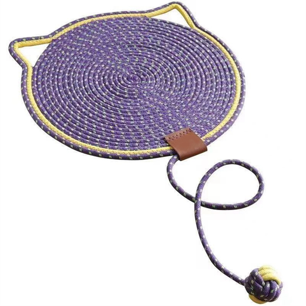 Cotton Rope Cat Scratcher Board Cat Scratching Post Mat Bed Mat F