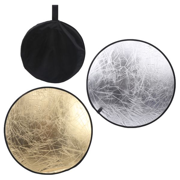 110cm 2-in-1 Collapsible Round Photo Reflector