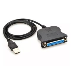 PmG USB-A Male to 25 Pin DB25 Female Printer Cable -1m
