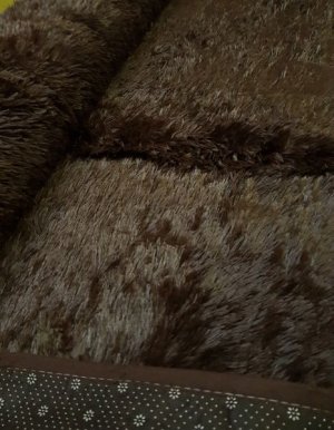 Large Premium Fluffy Carpet/Rug - Coffee Brown