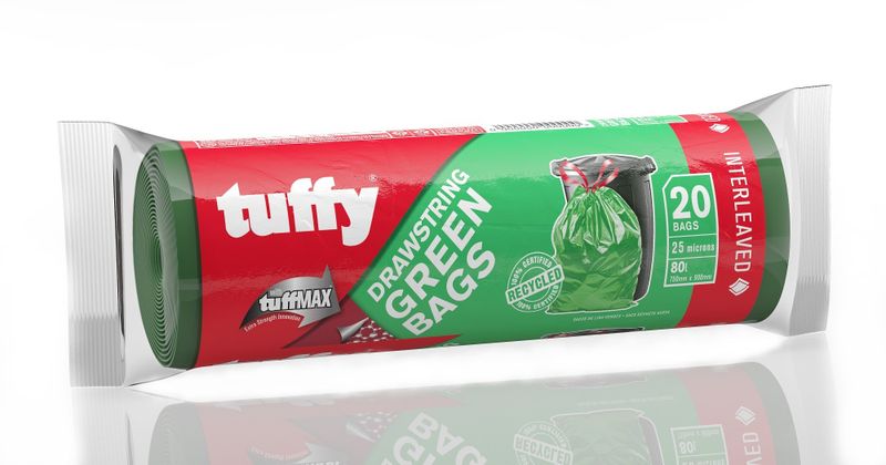 Tuffy - Green Garden Refuse Bag on a Roll 20's