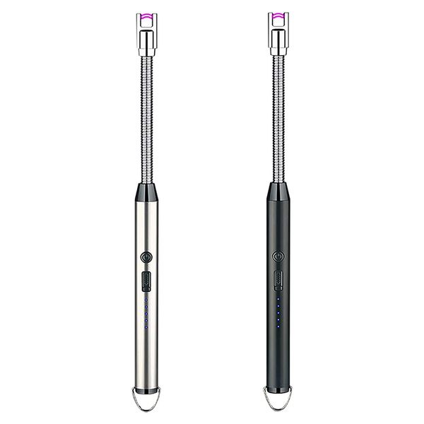 2 Pack Lighters Rechargeable Electric Arc Lighters without Gas and Flame