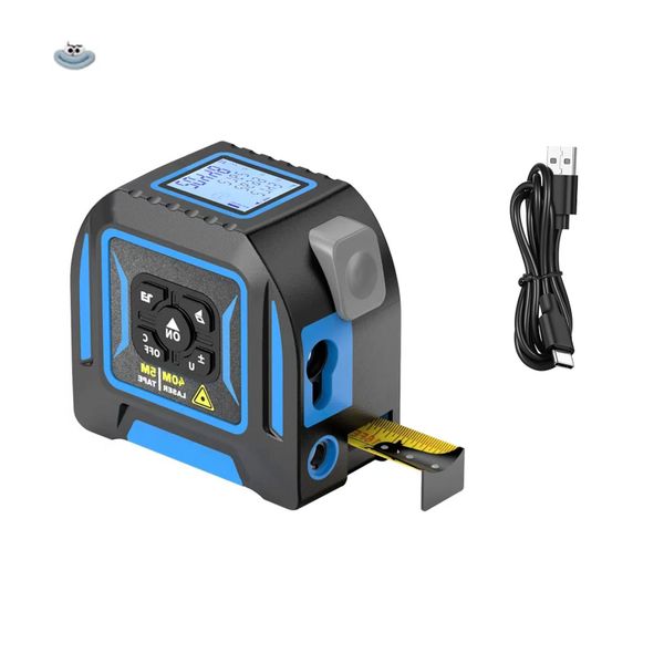 3-in-1 Digital 5m Laser Tape Distance Measure Device with LCD Display