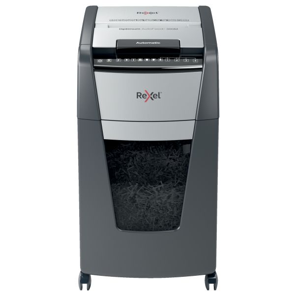 Rexel Optimum AutoFeed+ 300M Automatic Micro Cut P5 Paper Shredder