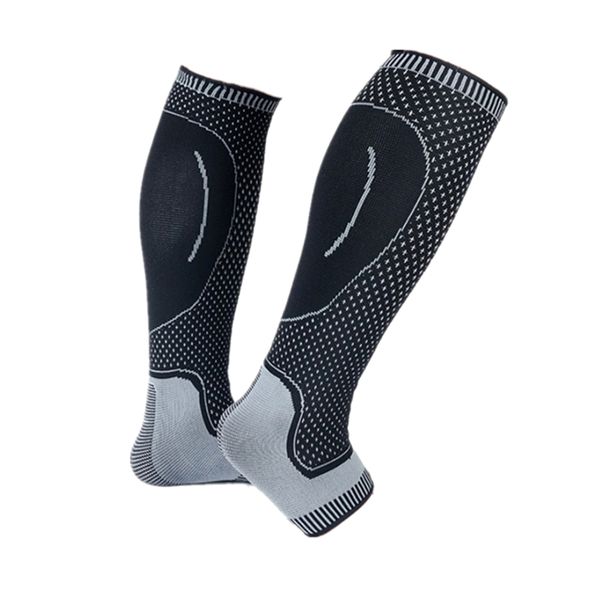 One Pair Breathable Compression Sock for Calf/Ankle/Heel Support (Size:XL)