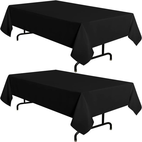 HASHBROWN 8-Seater Minimat Tablecloth - Wrinkle Resistant and Washable - 2 Pack