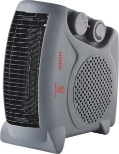 LUXELL Fan Heater with Thermostat -Vertical/Horizontal-Gray - 2000W _AF-901