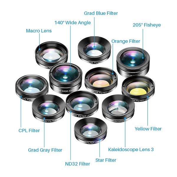 Smartphone 11 in 1 Lens Kit Apexel