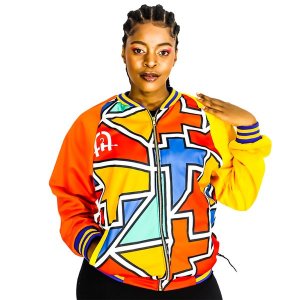 Africa Fashion House afhSports Ndebele Mix-Color Tracksuit Top