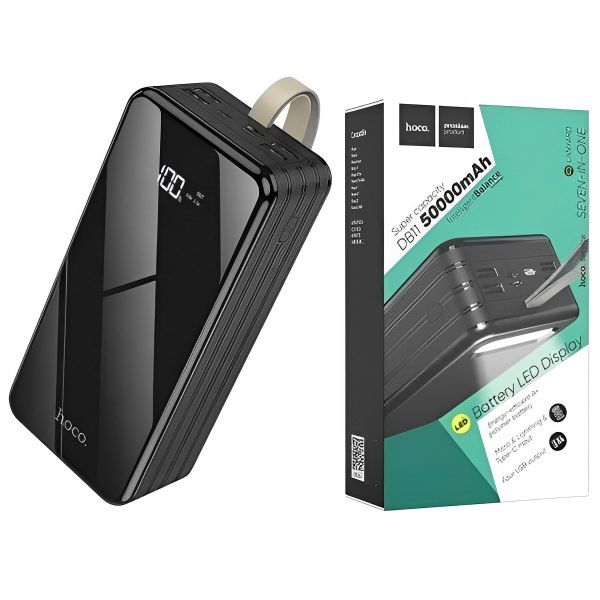 Hoco 50000mAh 7 in 1 Fast Charging Super Capacity Power Bank(with LED Lamp)
