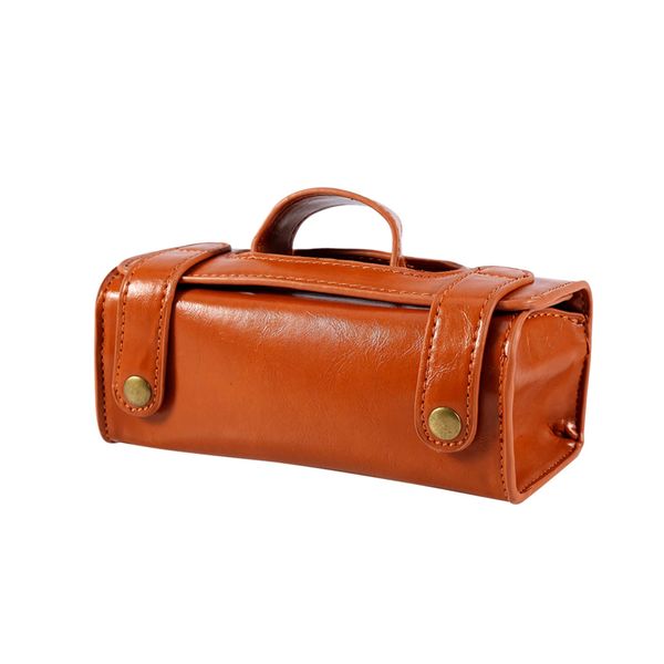 PU Leather Men's Shaving Razor Toiletry Bag