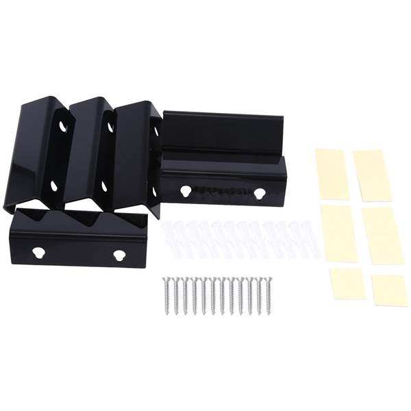Black Vinyl Record Shelf Wall Mount 6 Pack,Vinyl Holder