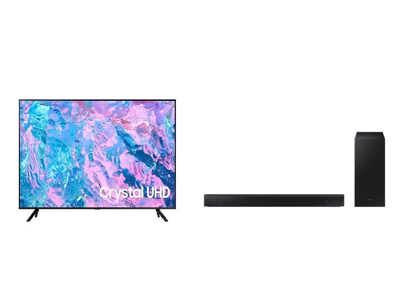 Samsung 50" CU7000 4K Smart UHD TV +Samsung Soundbar 2.1ch/410W HW-B550