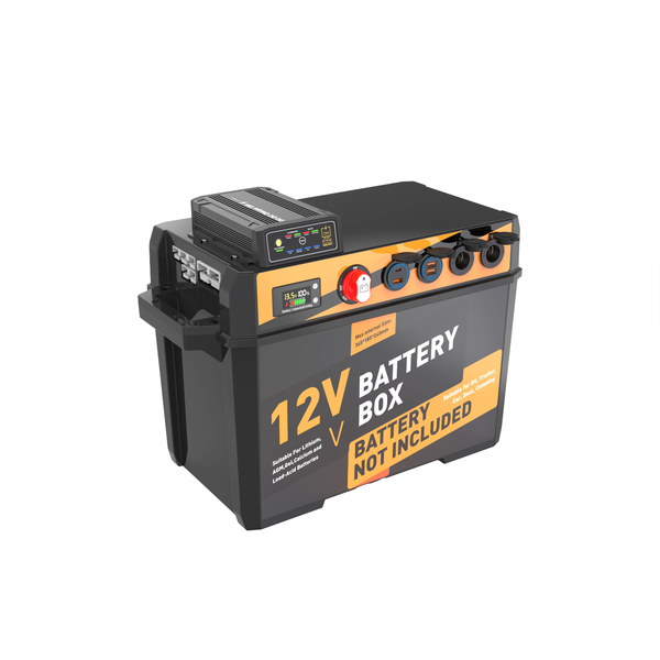Heavy Duty Battery Box Power Center with dc to dc Charger and Anderson Plug