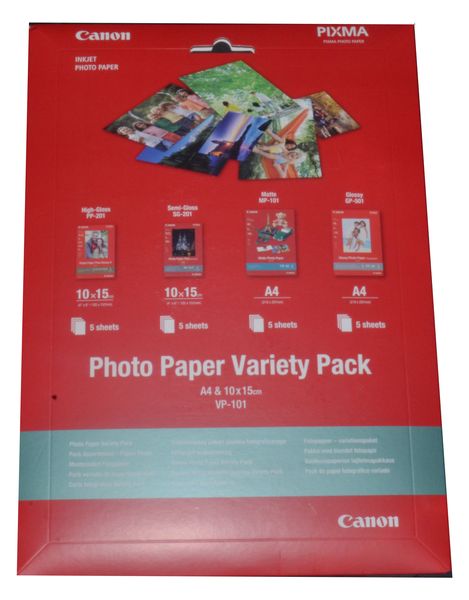 Photo Paper Variety Pack A4&amp;10x15cm VP-101