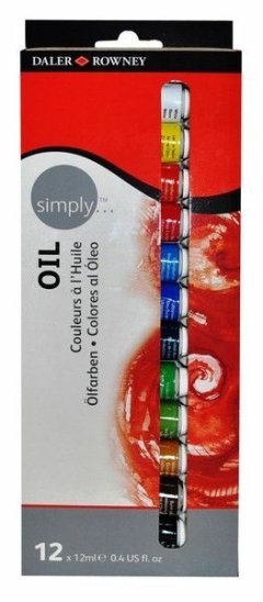 Daler-Rowney Simply Oil - 12x 12ml Set