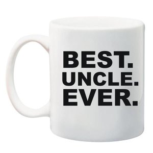 Qtees Africa Best Uncle Ever Printed Mug - White