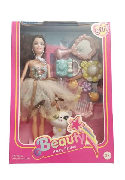 Fashion Doll With Dog And Accessories - Girls Doll