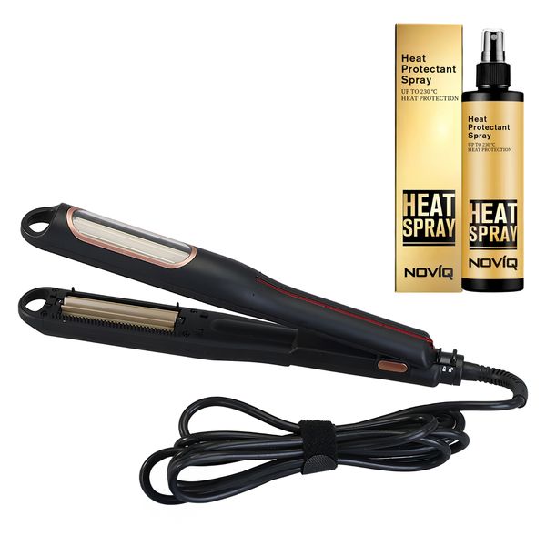 ENZO Fluffy Corn Roll Hair Curler 360 Swivel Cord + NOVIQ Heat Spray 250ml